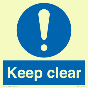 keep clear